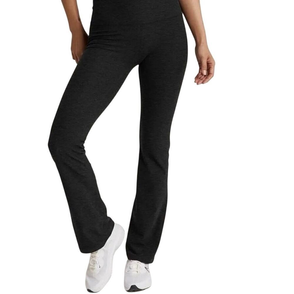 Beyond Yoga Spacedye Limitless High-Rise Straight Leg Pants Black Size XL *EUC